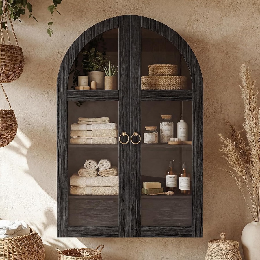 Storage & Organization - Armário de parede com design arqueado