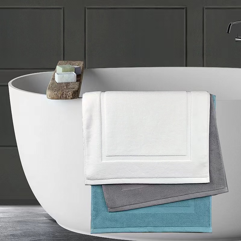 Quick Dry Diatomite Bath Mat - Toalha de chão branca engrossar jacquard