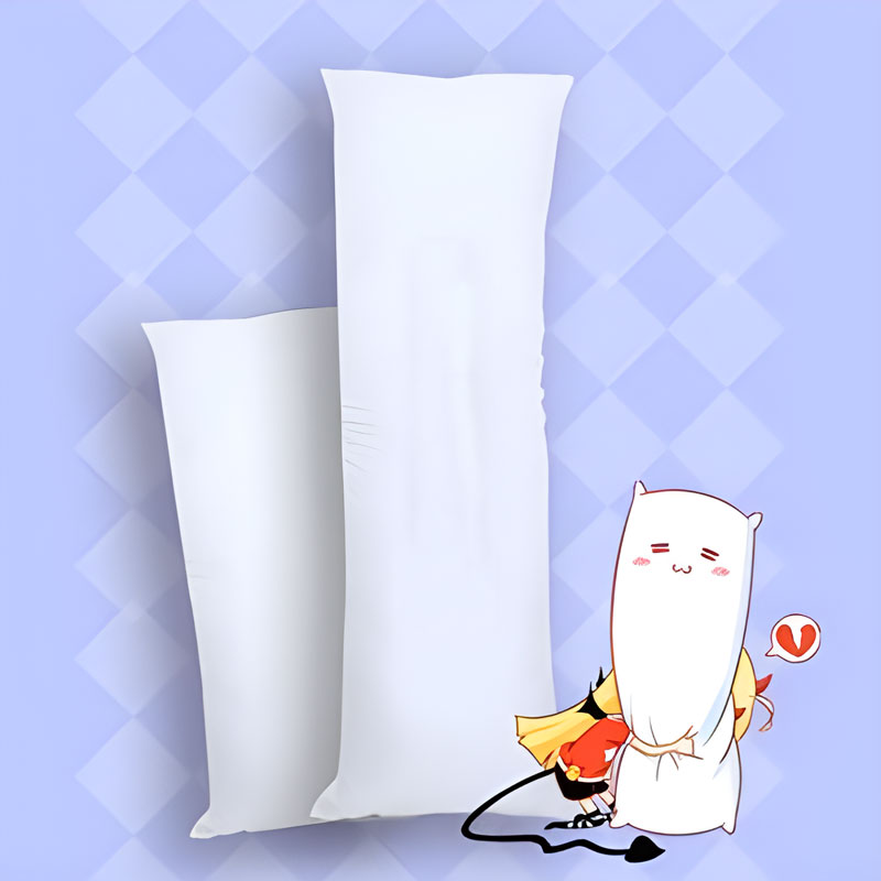 Anti Snore Contour Pillow - Almofada de corpo anime branca longa