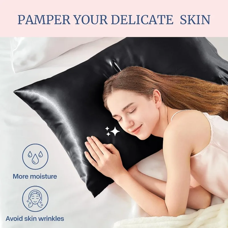 Satin Silk Pillowcase Hair Skin - Fronha de cetim de vários tamanhos,