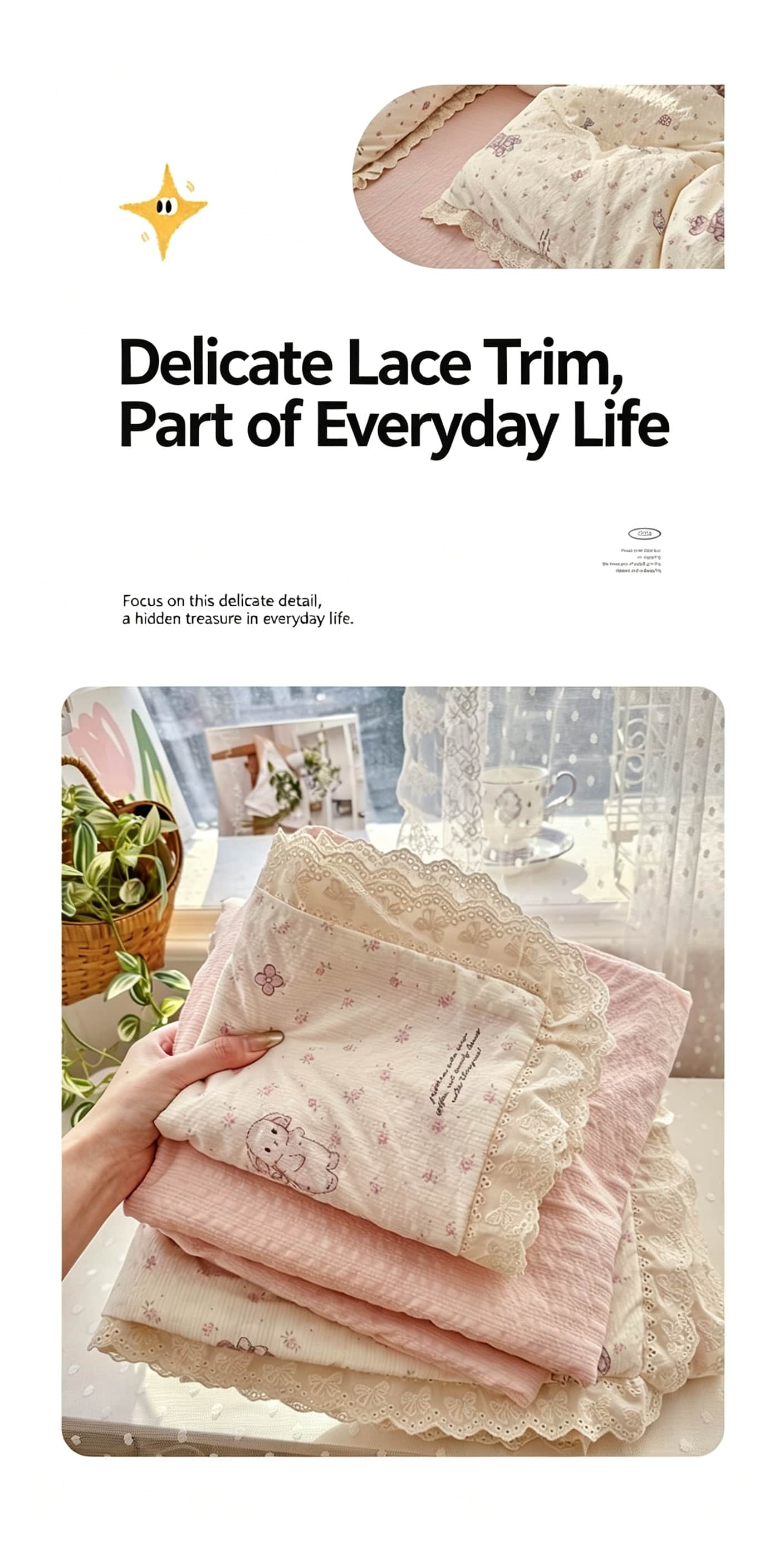 Conjunto de roupa de cama com  - Aesthetic Floral Duvet Cover avaliação e preço