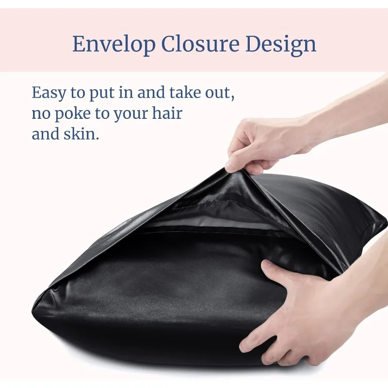 1/2 unidades de fronhas de cet - Satin Silk Pillowcase Hair Skin avaliação e preço
