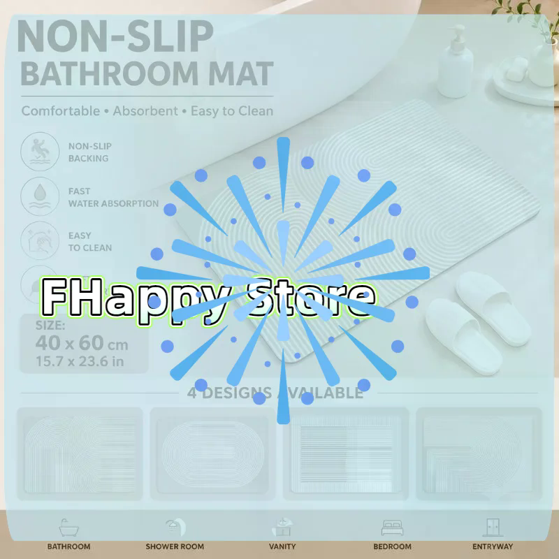 [MA]Tapete de Banho de Diatomi - Quick Dry Diatomite Bath Mat avaliação e preço
