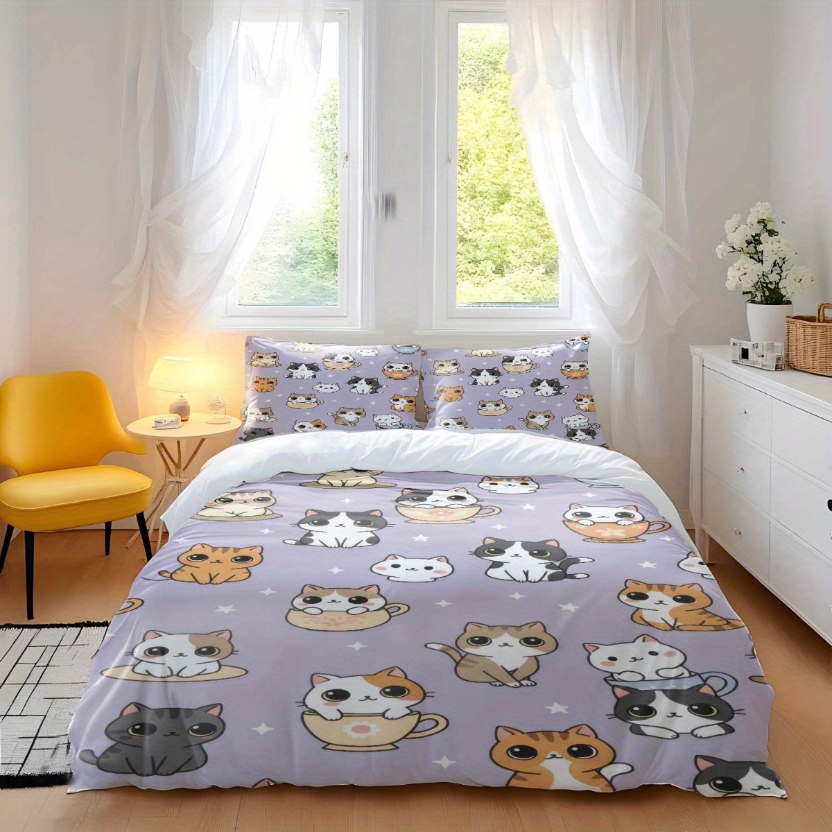 Conjunto de Capa de Edredom Ma - Duvet Cover Sets With Zipper avaliação e preço