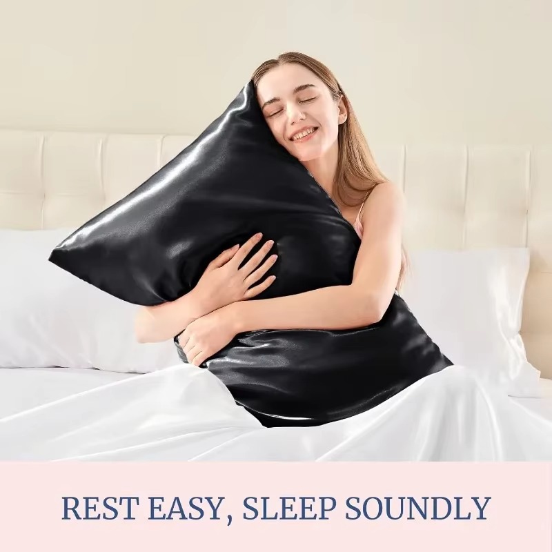 Para mulheres e homens, conjun - Satin Silk Pillowcase Hair Skin avaliação e preço
