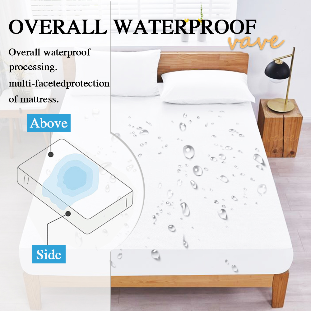 Impermeável cabido folha de ca - Waterproof Mattress Protector Breathable avaliação e preço