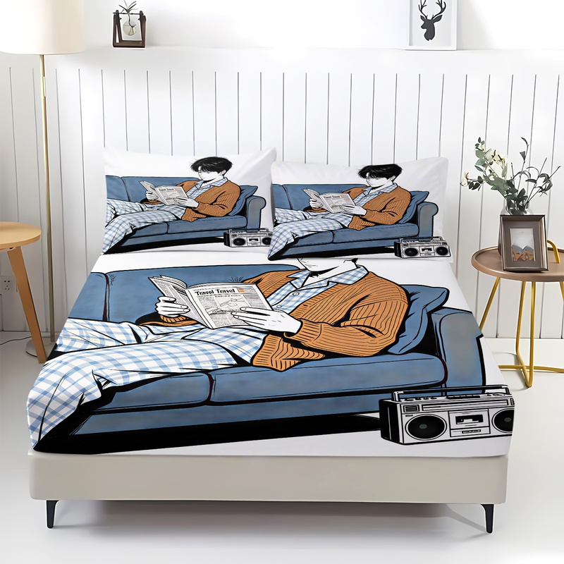 Conjunto de Lençóis Ajustáveis - Fitted Bed Sheets Deep Pocket avaliação e preço