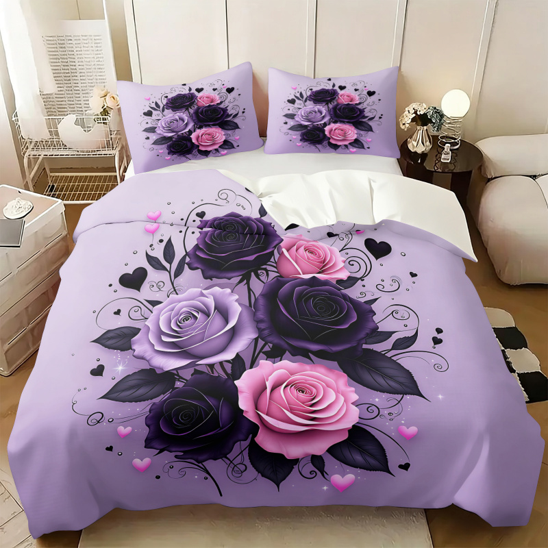 Conjunto de Capa de Edredom Co - Aesthetic Floral Duvet Cover avaliação e preço