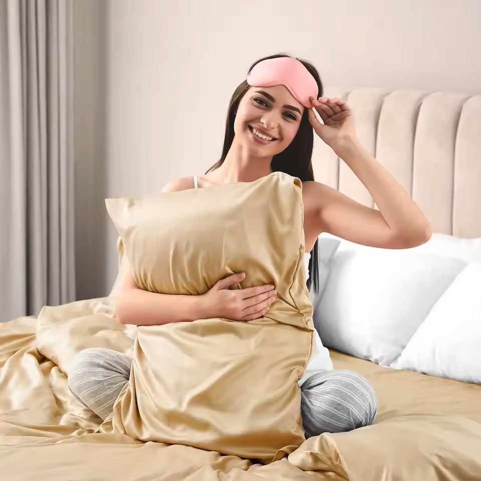 1PC Fronha de Cetim para Cabel - Satin Silk Pillowcase Hair Skin avaliação e preço
