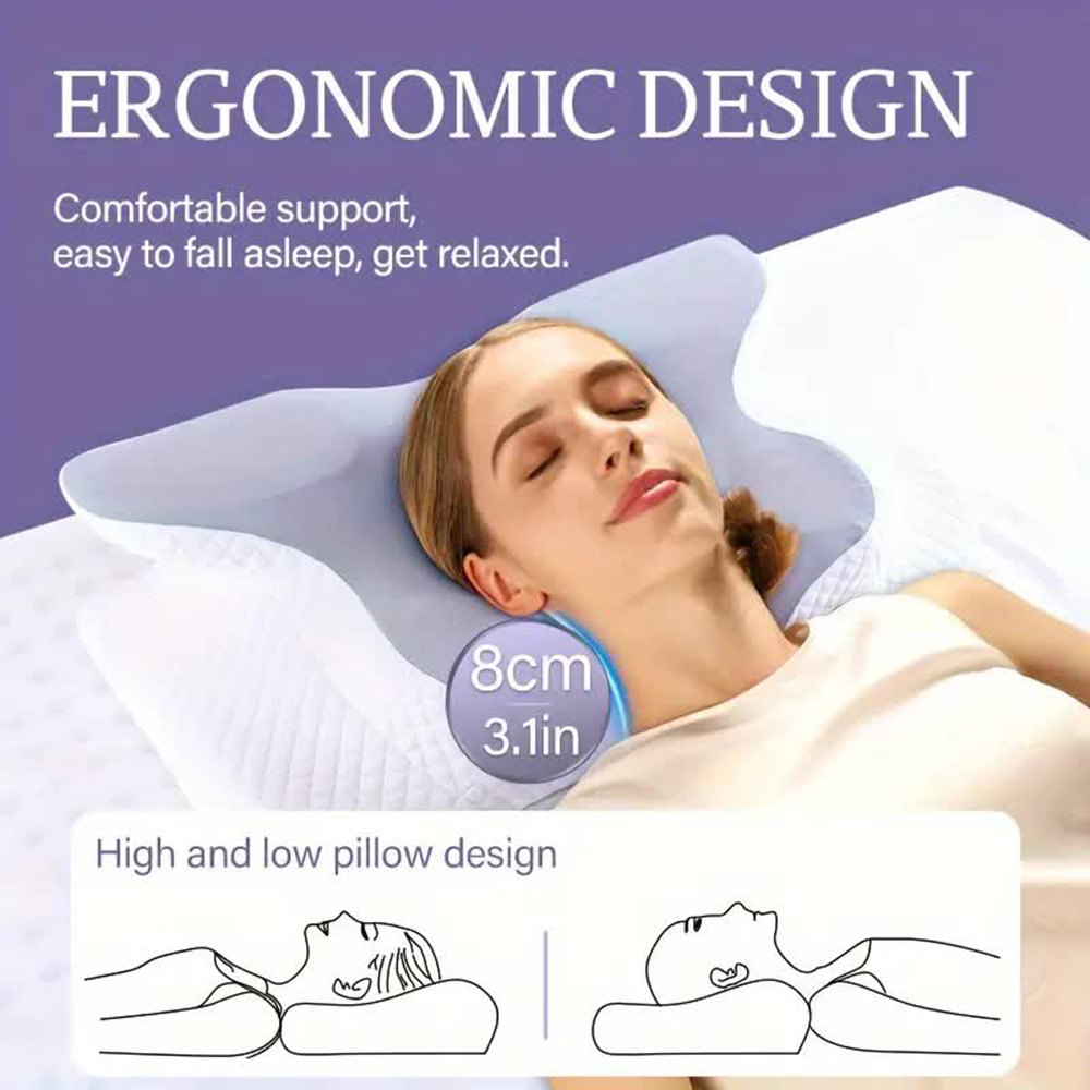Almofadas de espuma de memória - Anti Snore Contour Pillow avaliação e preço