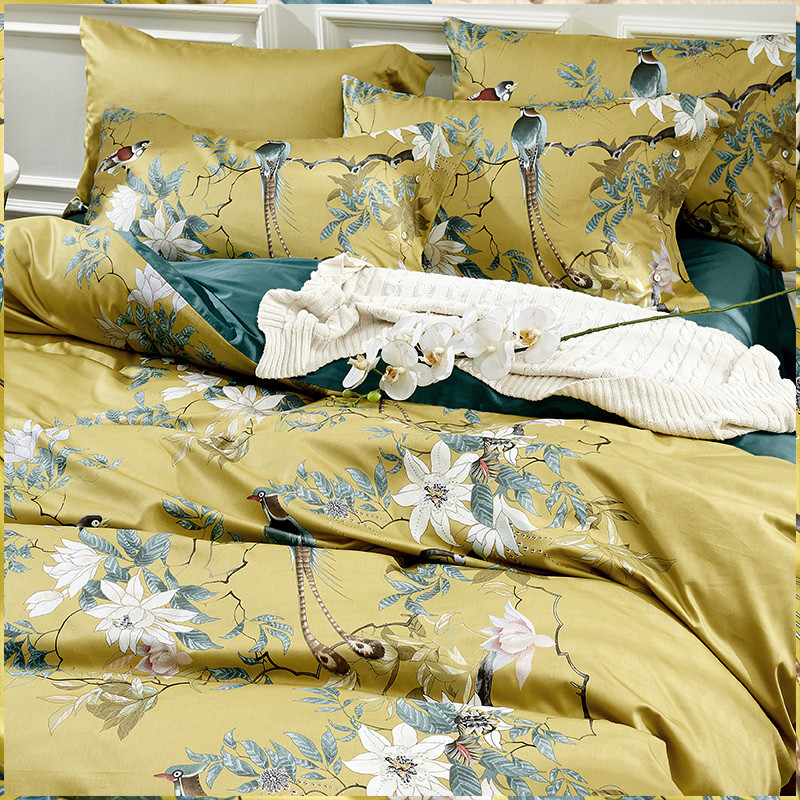 Luxo 600TC algodão egípcio cam - Aesthetic Floral Duvet Cover avaliação e preço